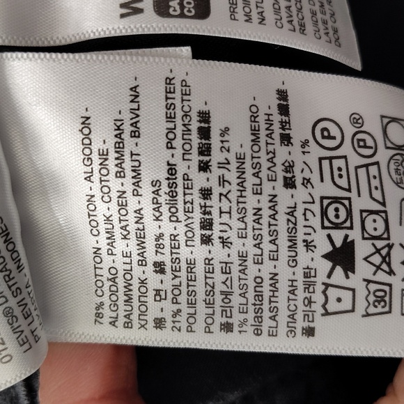 Levi's Classic Boot Cut Jeans Black Size 10 Stretch - Picture 5 of 6